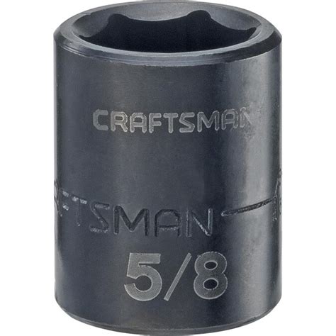 Craftsman Standard Sae 38 In Drive 58 In 6 Point Impact Socket In