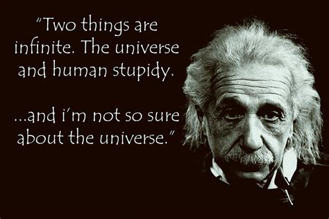 Albert Einstein Human Stupidity Quote Poster My Hot Posters
