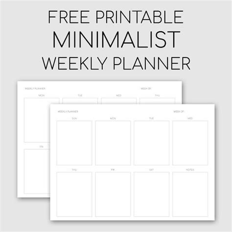 Weekly Planner Printable Horizontal Layout A5 Size Undated Etsy Weekly