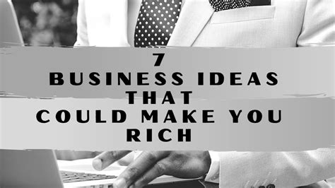 7 business ideas that could make you rich make money right now youtube