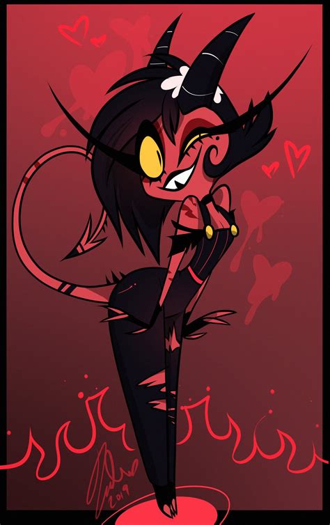 Vivienne M On Twitter Doodled A Classic Lookin Demon Gal As A Work
