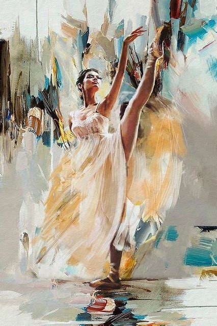 Beautiful Female Ballerina Oil Painting On Canvas By Mahnoor Shah