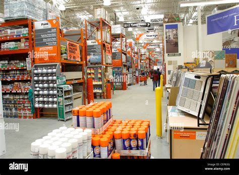 Interior Of Home Depot Home Improvement Store Stock Photo Royalty Free