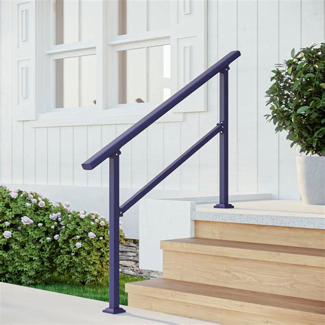 2 Step Hand Railing Simple Exterior Handrail For Less Than 100 6