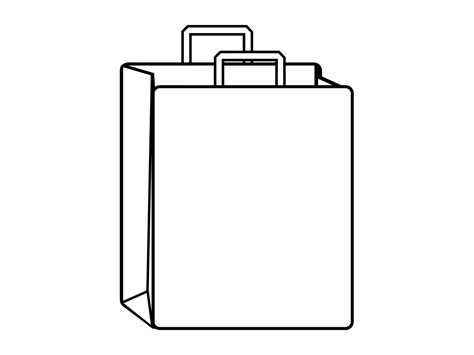 Shopping Bag Outline SVG Shopping Svg Shopping Bag Clipart Etsy