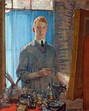 la pintura estudiante , 1920 de David Macbeth Sutherland (1883-1973 ...