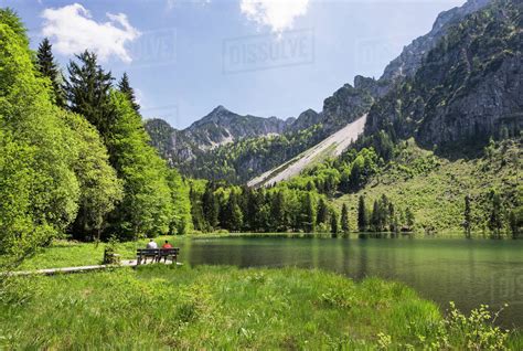 Germany Bavaria Chiemgau Alps Inzell Frillensee And Staufen