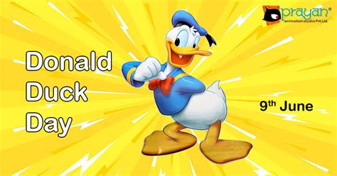 9th June Donald Duck Day Prayan Animation