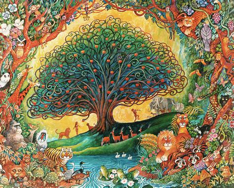 The Tree Of Knowledge 1 Eden Painting By Bill Bell Pixels Merch