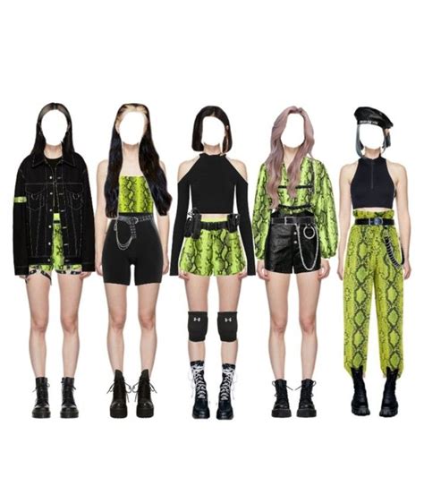 5 Member Girl Group Kpop Outfit In 2022 Kpop Fashion Outfits Kpop Outfits Stage Outfits