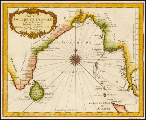 Carte Du Golphe De Bengale Barry Lawrence Ruderman Antique Maps Inc