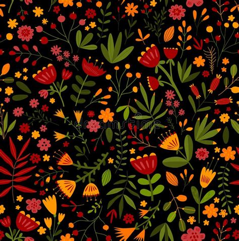 Print Bright Floral Pattern In The Small Flower Ditsy Print Motifs