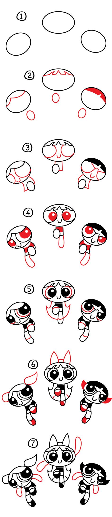 How To Draw The Powerpuff Girls Art For Kids Hub