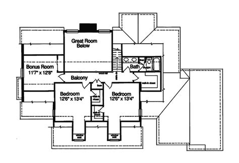 Traditional House Plan Second Floor Nantucket Place Cape Cod Home