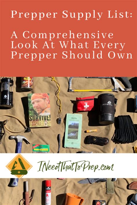 Prepper Supply List A Comprehensive Look At What Every Prepper Should Own