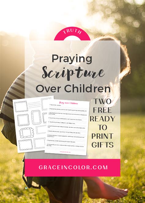 Praying Scripture Over Children Grace In Color