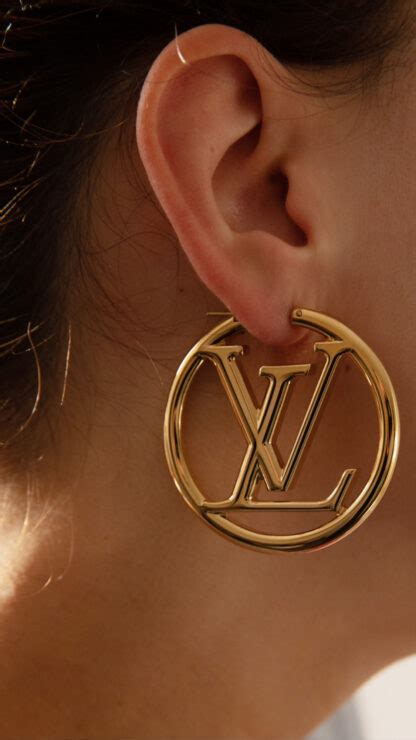 Lv Gold Hoop Earrings Dupe