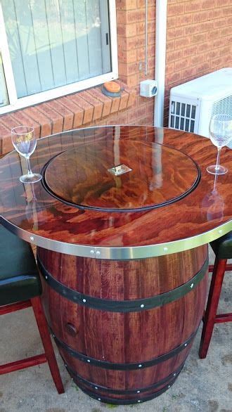 How To Make A Wine Barrel Table With A Built In Wine Bucket Wine