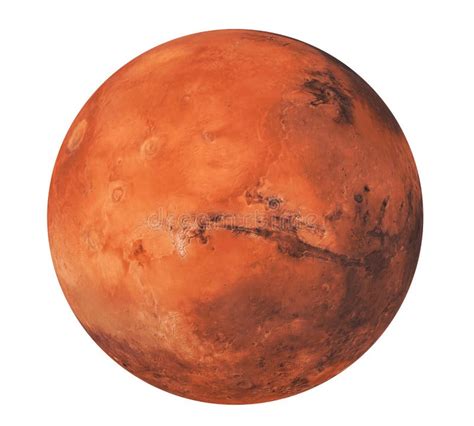 Planet Mars Isolated Elements Of This Image Furnished By Nasa Stock