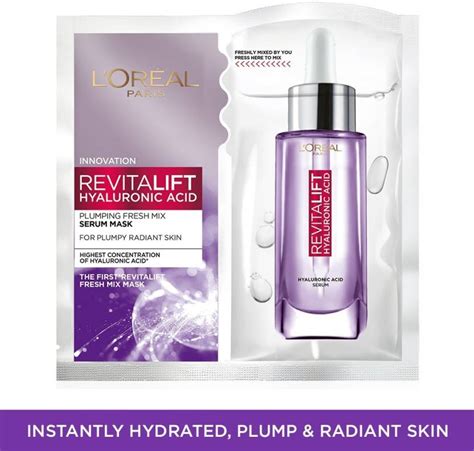 l oréal paris revitalift hyaluronic acid fresh mix serum sheet mask