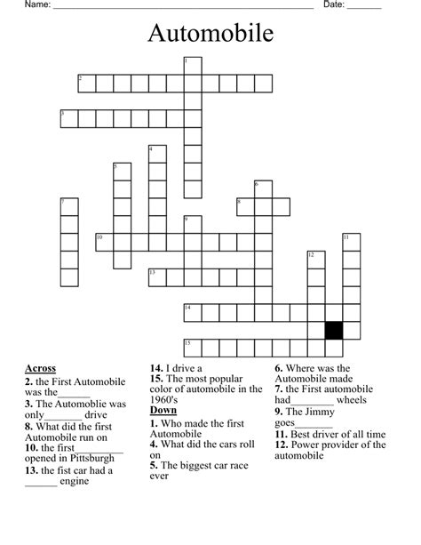 Former Renault Auto Crossword This Is Not So Simple 69