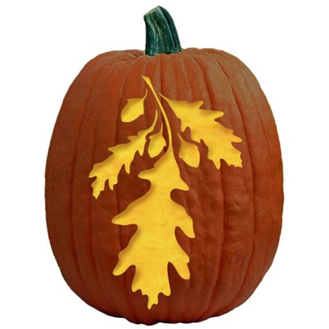 Printable Pumpkin Carving Patterns Leaves