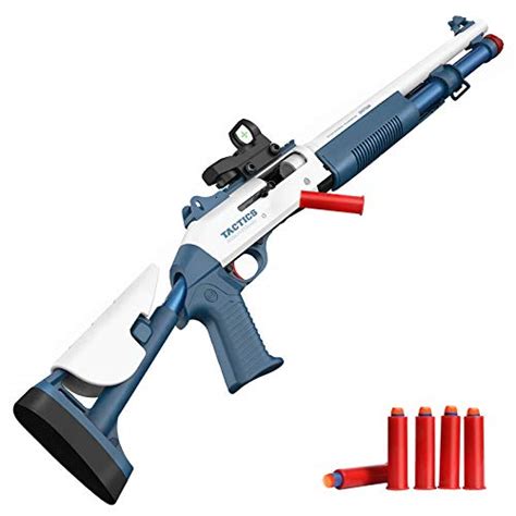 Tovol Zerky Soft Foam Blaster Toy Dart Gun Spring Air Pump Shotgun Play Set Shell Ejecting With