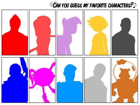 Guess My Favorite Characters By Bleucentenaire On Deviantart