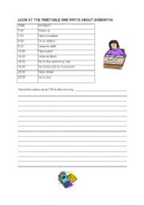 english teaching worksheets present simple routines