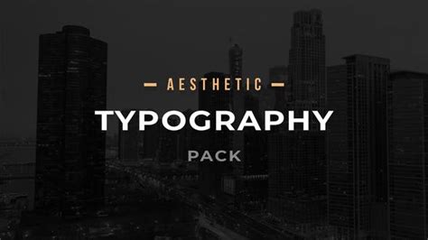 Aesthetic Typography Pack Intro Download