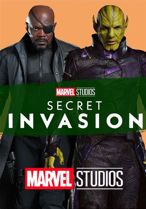 Marvel Studios Secret Invasion Paint Streak Poster In 2022 Marvel