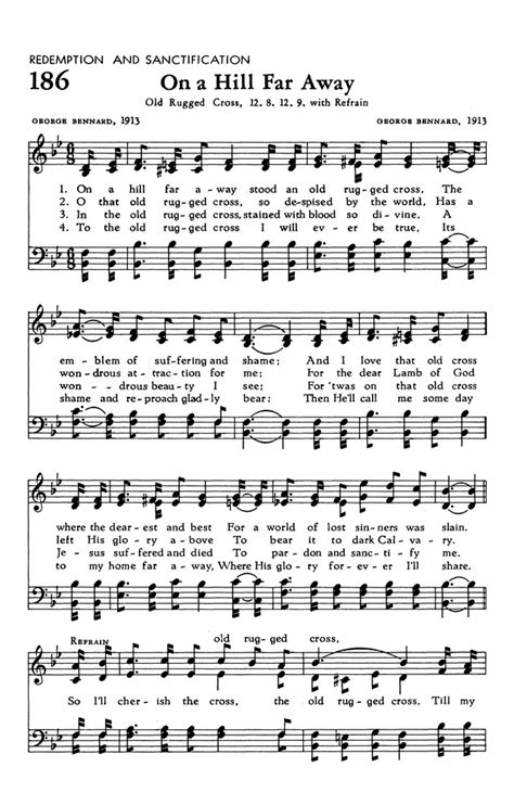 The Hymnal Of The Evangelical United Brethren Church 186 On A Hill Far