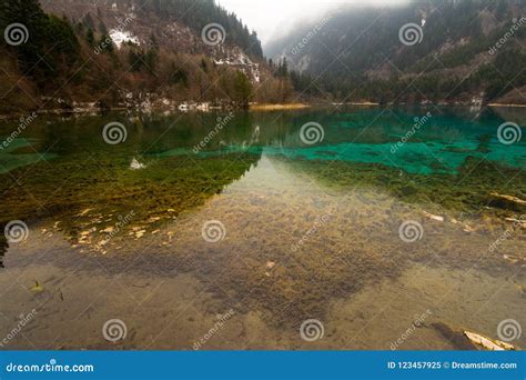 Lake Jiuzhaigou Park Stock Image Image Of Scenery River 123457925