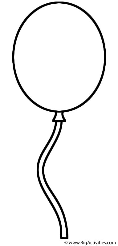 Download and print these free printable balloons coloring pages for free. Balloon - Coloring Page (Canada Day)