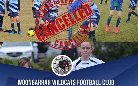 This Weekends Trial Games Cancelled Woongarrah Wildcats Football Club