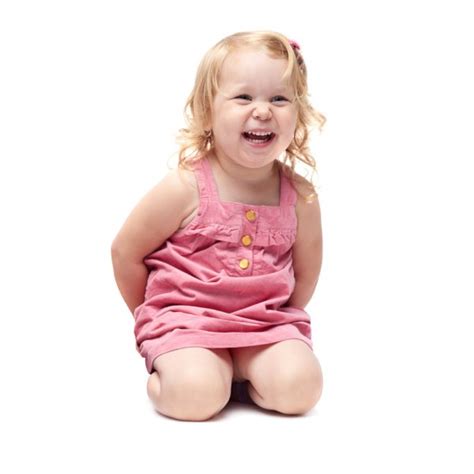 Beautiful Little Girl Laughing — Stock Photo © Lotosfoto1 255204544