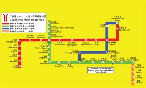 Guangzhou Metro Route Map Guangzhou China Mappery