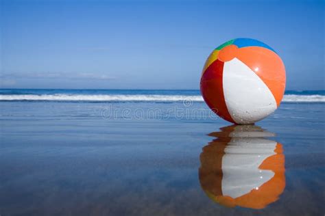 Beach Ball In Swimming Pool Stock Image Image Of Color Holiday 128981
