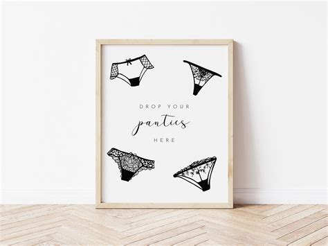 Drop Your Panties Here Sign Lingerie Shower Sign Bridal Etsy