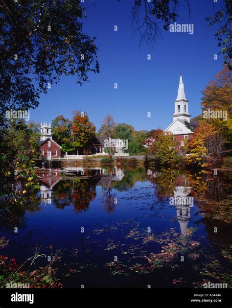 Harrisville In Autumn New Hampshire New England Usa Stock Photo Alamy