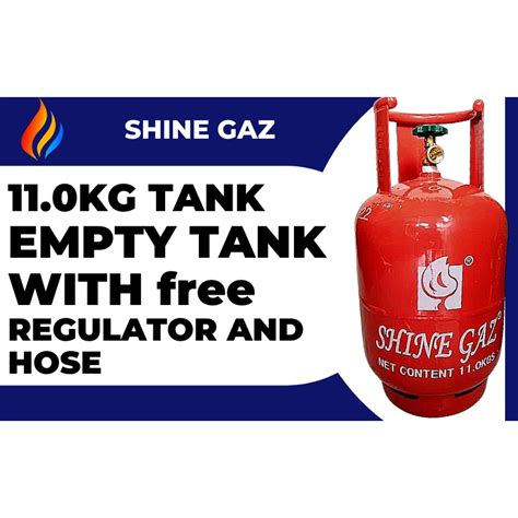 Shine Gaz Lpg Gas Tank 110kg Empty Tank With Free Regulator And
