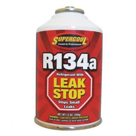 Supercool 134a Plus Stop Leak Automotive Refrigerant 12 Oz Can 5dpw5