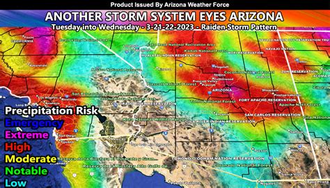 Long Range Weather Advisory Update Storm Systems To Impact Arizona