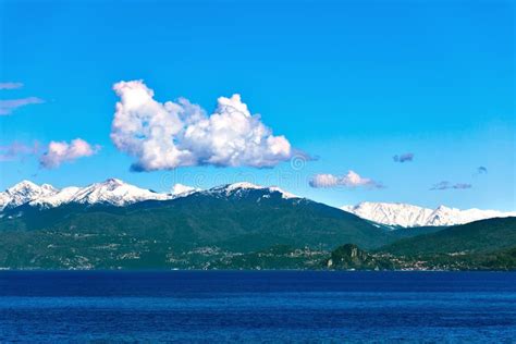 Lake Maggiore And Swiss Alps Stock Photo Image Of Tourism Nature
