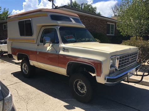 1976 K5 Blazer Cheyenne Chalet Pop Top Camper For Sale In Reno Nv