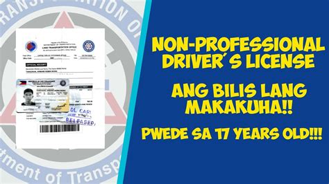 Paano Kumuha Ng Non Professional Drivers License 2022 Updated Step