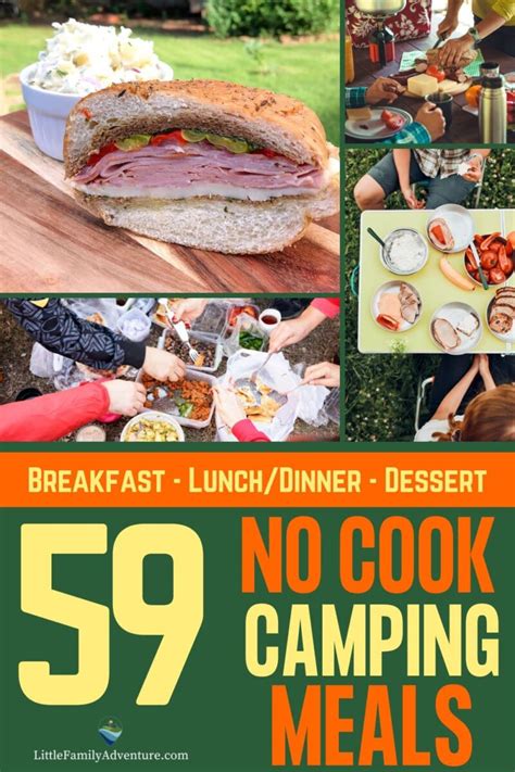 59 Camping Food Ideas No Cooking Required For Breakfast Lunch Dinner