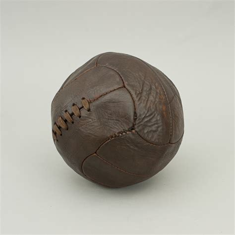 Original Vintage Leather Football Soccer Ball 12 Panel