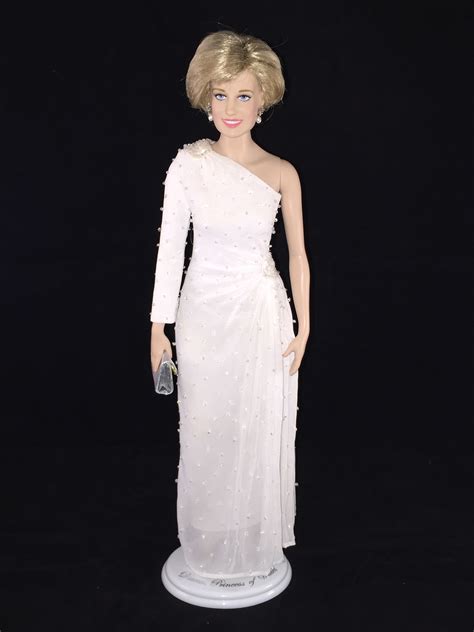 Franklin Mint Princess Diana Hachi Doll The Dress Was Made By Japanese Designer Hachi It Is A