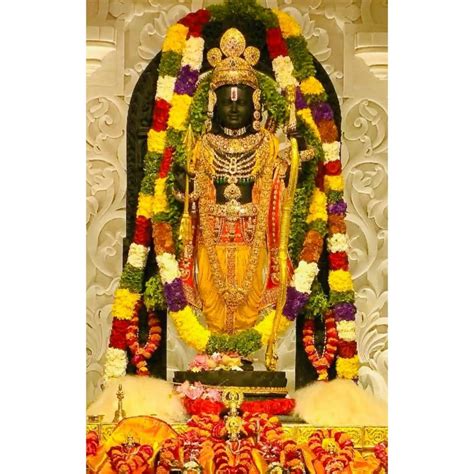 Ram Lalla Idol Hd Images Download For Whatsapp Dp And Status Ayodhya Ram Mandir Pics Greetings